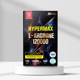 LAB ON LAB Hypermax L-Arginine 120000 Male Vitality Energy Booster Black Maca 120 Tablets _ Made in Korea